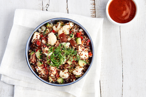 WBS- Quinoa salad with cauliflower