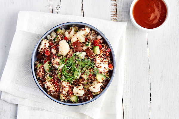 WBS- Quinoa salad with cauliflower