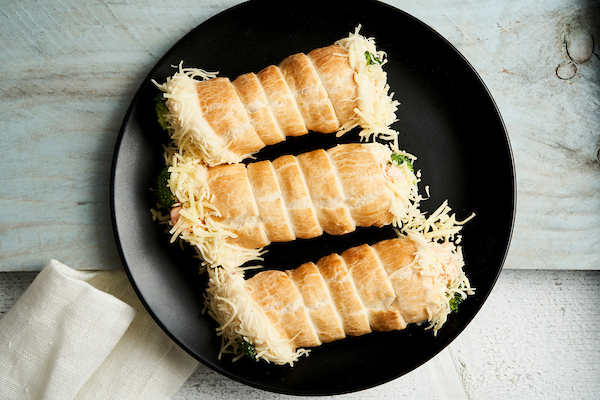 WBS- Salmon rollwithgratin saucebroccoli