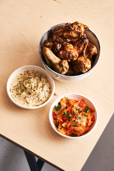 Gebakken kippenvleugels "American BBQ"