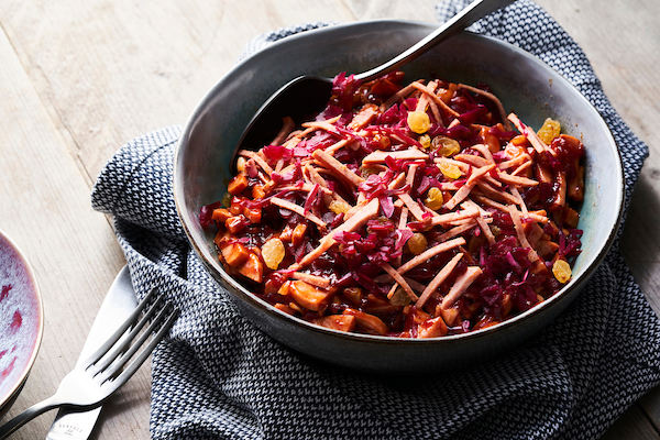 Griekse shoarma salade