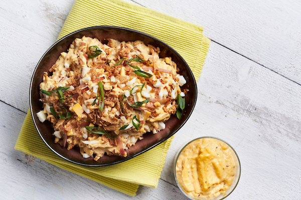 Geroosterde beenhamsalade