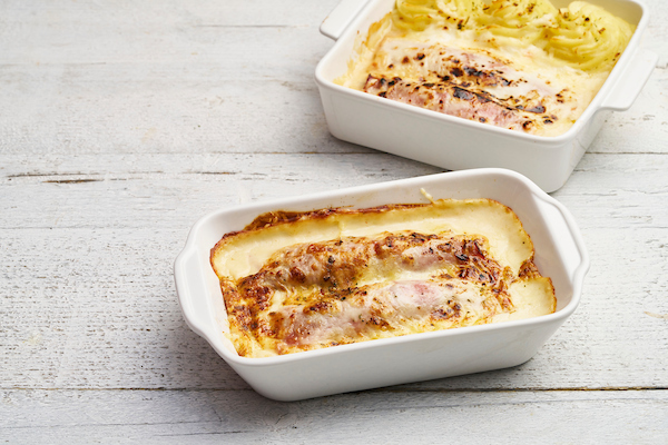 Witloof met ham in kaassaus (Hesperolletjes)