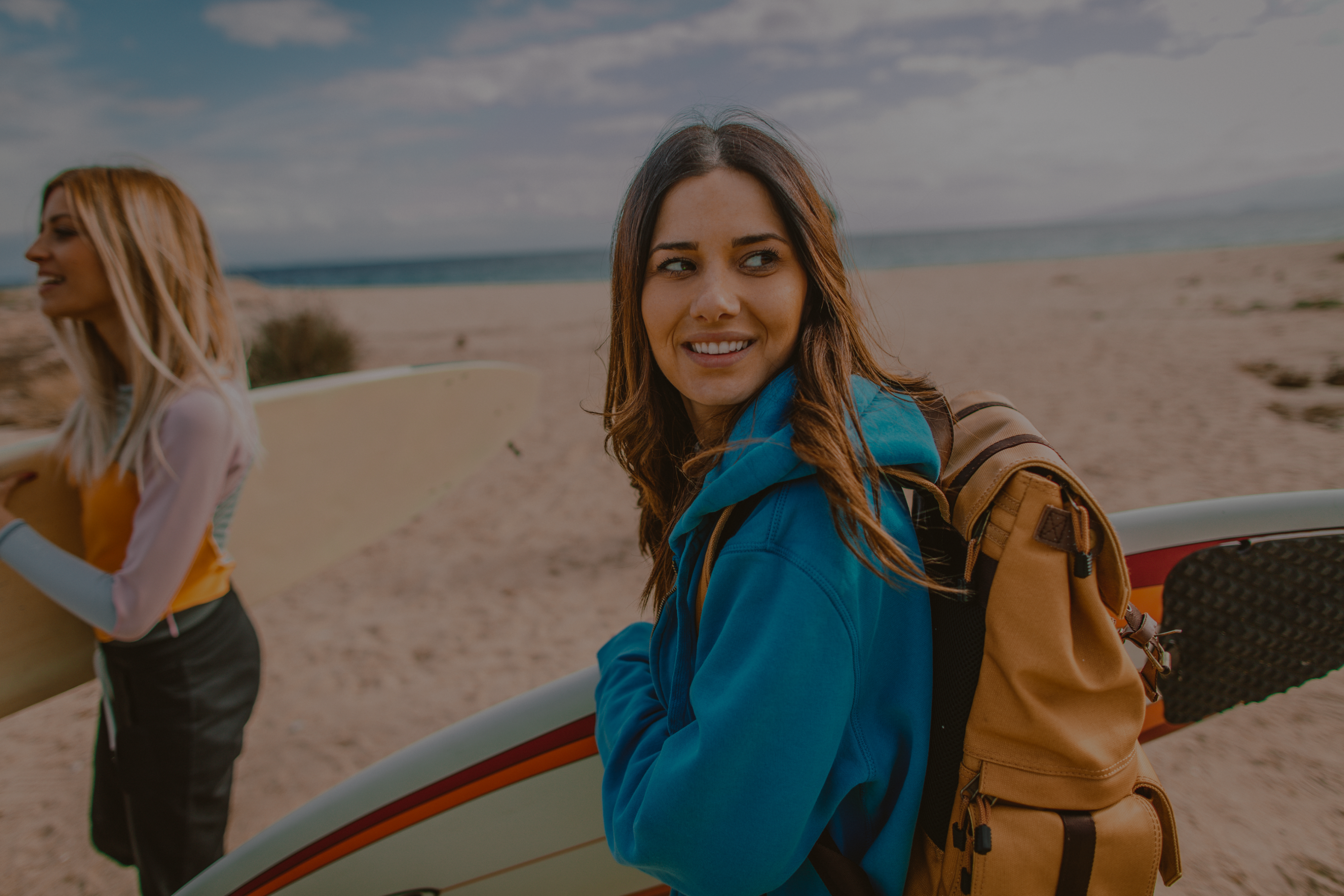 Surfer with surfboard