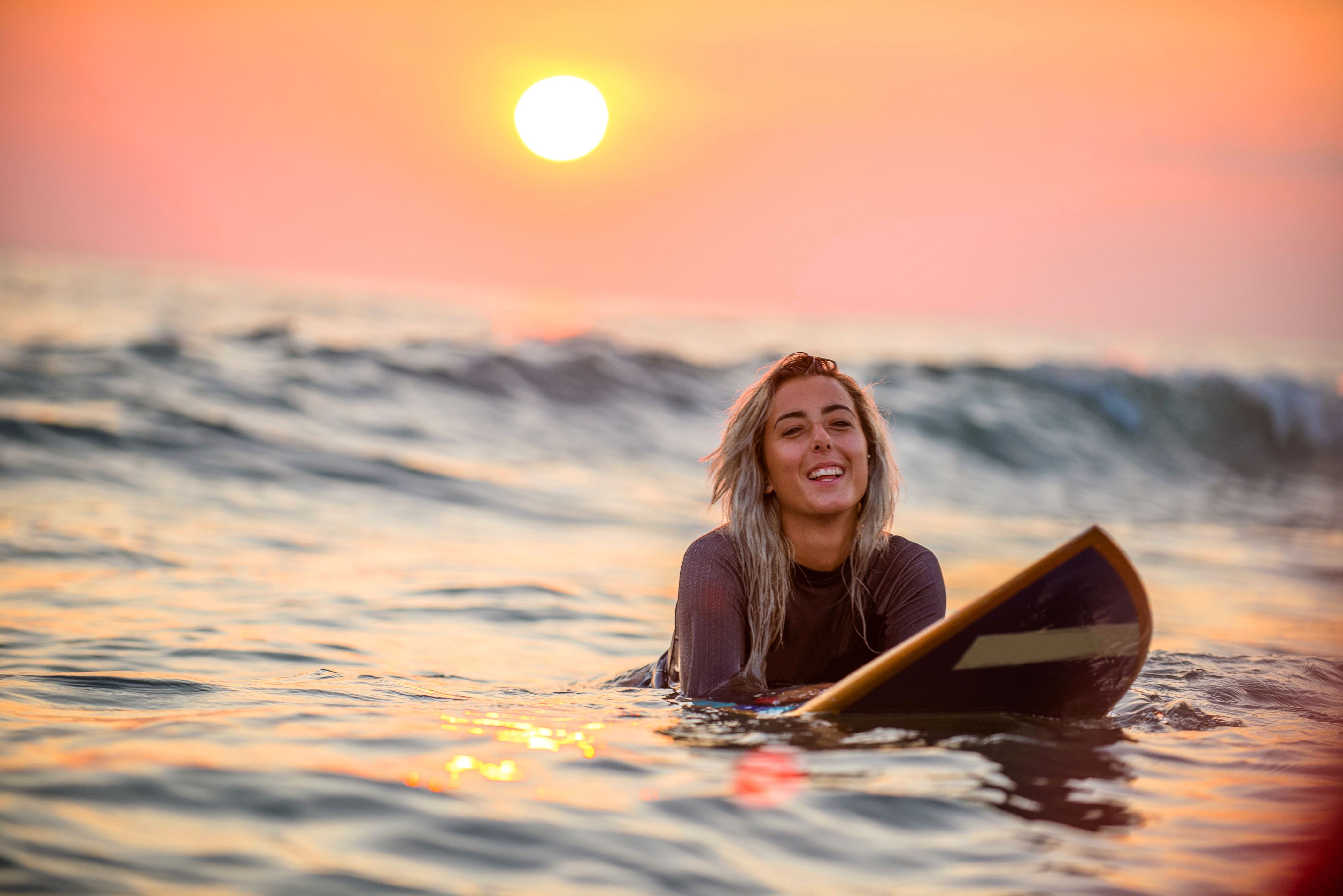 Surfer with surfboard