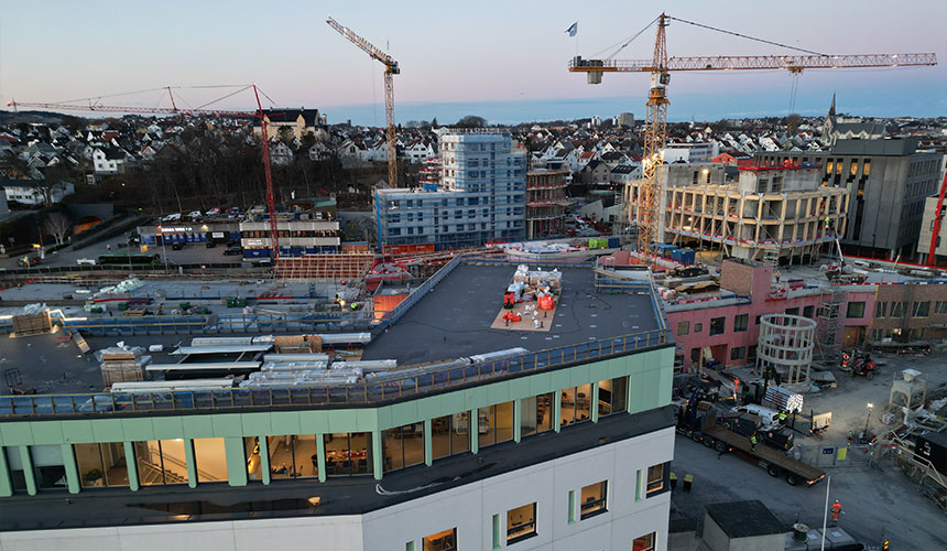 Innstallert-baseplater. Foto: Kristoffer Sørensen