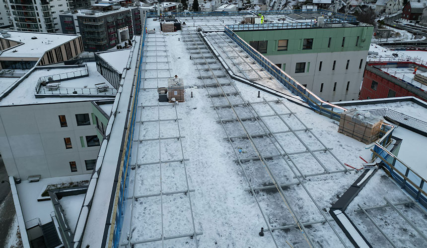 LOBAS-Solar-Øst-Vest-system-før-paneler. Foto: Kristoffer Sørensen