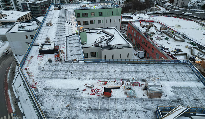 LOBAS-Solar-øst-vest-system-før-solcellerpaneler. Foto: Kristoffer Sørensen