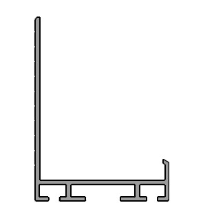 Bunn-/Topprofil L55 Alu Natur 6090mm LVG21397
