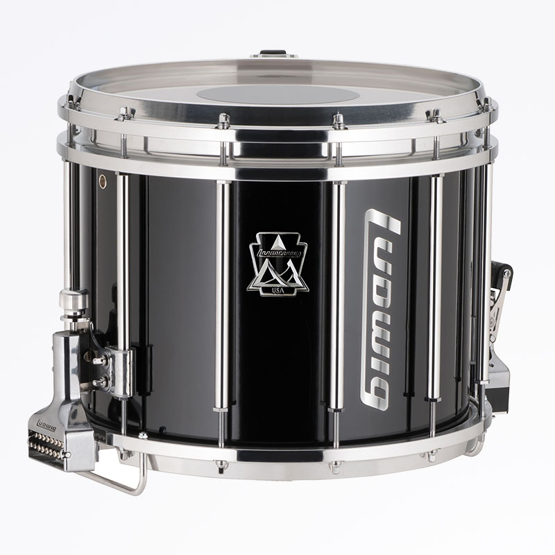 A ludwig ultimate marching snare drum